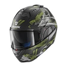 Image of Modular Helmet SHARK EVO ONE 2 SKULD Black Green Size XS
