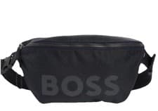 Image of NWT Hugo Boss Bumbag Pixel Belt Bag Black Spell out Logo