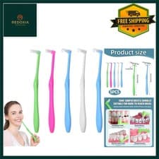 Image of Gentle Interspace Toothbrushes Gum Care Orthodontic Braces Cleaner 5 Pack