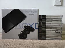 Image of PlayStation 2 PS2 Slim SCPH-90004 - CB - FACTORY SEALED BUNDLE + 14 RARE Games