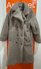 Image of V By Very Longline Borg Coat, Size 14, Brand New, RRP £80, sf