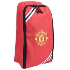 Image of MANCHESTER UNITED FC CORE STRIPE CREST BOOT BAG - OFFICIAL FOOTBALL GIFT, MUFC