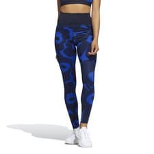 Image of adidas Marimekko Tights Blue Floral Women's Originals Believe This Long RRP £55