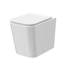 Image of Nuie Orlen Rimless Back to Wall Toilet Pan & Soft Close Sandwich Seat Bathroom