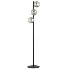Image of Graphite Floor Lamp with Globe Shade 3x E14 40w Led Modern Design Made in