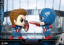 Image of Hot Toys Cosbaby Marvel Avengers Endgame Double Figure Pack Captain America