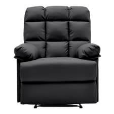 Image of PU Leather Recliner Armchair Sofa Relaxing Reclining Sleeper Chair Cinema Lounge