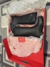 Image of Hunter Mens Original Long Wellington Boots Waterproof Rubber Wellies – Black