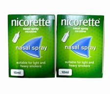 Image of Nicorette Nasal Spray 2 X 10ml - 200 Sprays | Stop Smoking Aid | Expiry 2026