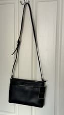 Image of TED BAKER BLACK LEATHER BAG. 🖤🖤🖤