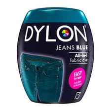 Image of Dylon Fabric Dye Jeans Blue Color & Fixative For 600g Fabric