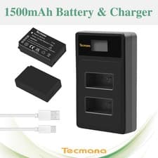 Image of 2X 1500mAh Battery For Nikon EN-EL20 EN-EL20a 1 J1 J2 J3 AW1 V3 DL24-500+Charger