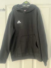 Image of Black Adidas Hoodie Size 11-12 Years Brand New Just Taken The Tags Out