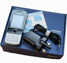 Image of New Condition Unlocked Nokia 2730c Classic Silver Black 3G WCDMA Mobile Phone