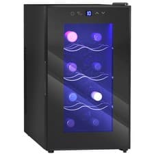 Image of HOMCOM Freestanding Wine Cooler Fridge with 8 Bottle, 21 Litre Capacity