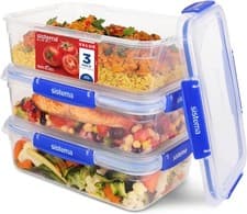 Image of Sistema KLIP IT PLUS Leakproof Food Storage Containers with Lids| 2.2 L |3 Count