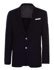 Image of HUGO BOSS Mens Navy Blue Hartlay 100% Wool Blazer Suit Jacket EU 48 UK 38 BNWT