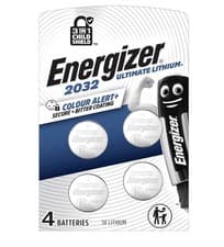 Image of Energizer Ultimate Lithium CR2032 Batteries (4 Pack) - 3V Battery Coin Cell NEW