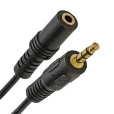 Image of 3m Jack Extension Cable Headphone Stereo 3.5mm Plug to Socket Lead AUX