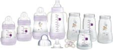 Image of MAM Easy Start Newborn Bottle Set, Self-Sterilizing, Anti-Colic, Pink