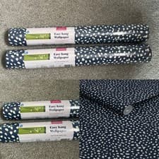 Image of Joules Wallpaper Guinea Spot French Navy same batch 004, price per roll