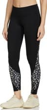 Image of Reebok Women's Modern Safari Leggings Black Taupe -  Size 2XS