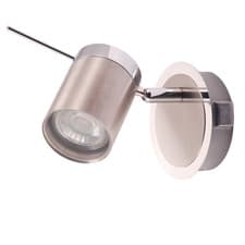 Image of Modern Designer Chrome and Satin Nickel Spot IP44 Bathroom Wall Light Fitting...