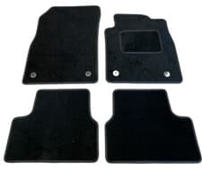 Image of Fits Vauxhall Astra J MK6 2010 - 2015 Tailored 4pcs Black Car Floor Mats Carpets