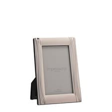 Image of Impressions Satin Finish Silver Plated Photo Frames Shiny Wavy Design