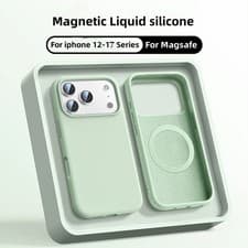 Image of iPhone Magnetic Magsafe Wireless Charging Cover for Liquid Silicone Case