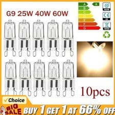 Image of 10X G9 Halogen Light Bulb Clear Capsule 240V 25W/40W/60W 2 Pin LED Bulbs