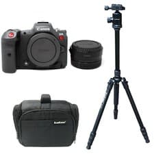 Image of Canon EOS R5 C Mirrorless Camera + EF-EOS R Mount Adapter + Bag + Tripod