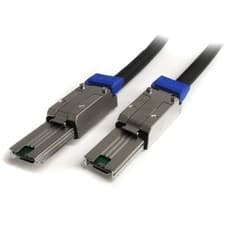Image of Startech 2M External Mini Sas Cable Serial Attached Scsi Sff-8088 To Sff-8088 1