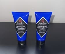 Image of Jack Black Charcoal Body Buff Exfoliating Cleanser 2x Pack 3oz / 88ml - NEW