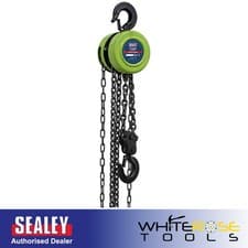 Image of Sealey CB2000E 2.5m Chain Block 2 Tonne Hoist Lift Garage Workshop