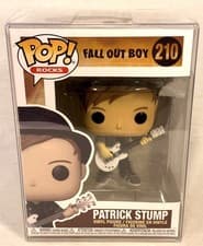 Image of Funko POP 210 Rocks Fall Out Boy PATRICK STUMP Vinyl Figure +Protector, BOX WEAR