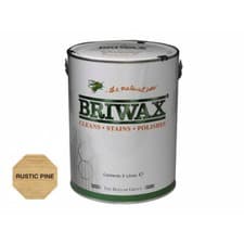 Image of Rustic Pine Briwax Wax Polish 5 Litre The Natural Wax Cleans & Polishes