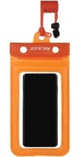 Image of 2026 Zone3 Buoyancy Waterproof Phone Pouch - Clear / Orange