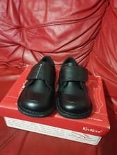Image of Kickers Infant Kick Scuff Lo Black Shoes UK 9