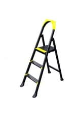 Image of 3, 4, 5 & 6 STEP LADDERS FOR DIY KITCHEN OFFICE ANTI SLIP TREAD FOLDABLE LADDERS