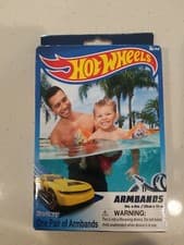 Image of Hotwheels Inflatable Armbands Boys Cars Arm Bands Swimming Pool Aid 3-6 Years