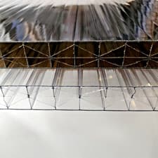 Image of 25mm Clear / Bronze Polycarbonate Roofing Sheets - Cut to Size