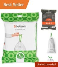 Image of Bulk Pack of 40 PerfectFit Bin Liners - 30L Capacity with Tie Tape Handles