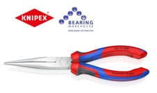 Image of KNIPEX 26 15 200 Snipe Nose Side Cutting Pliers With Multi-Component Grips 200mm