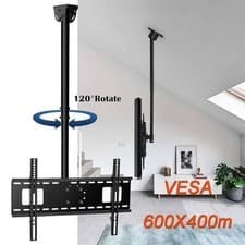 Image of LCD LED TV Monitor Ceiling Roof Bracket Hanging Mount Tilt 360° Swivel 32-70" TV
