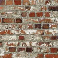 Image of Rustic Red Brick Wallpaper Loft Realistic Mural Rustic Retro Muriva 102538
