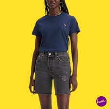 Image of LEVI'S Women's The Perfect Tee Chesthit Logo T-Shirt, Cotton, Colour 0348, UK L