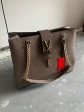 Image of Mario Valentino Divina Tote Bag Synthetic Leather (Cream Colour)