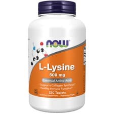 Image of Lysine 500 mg 250 Tabs By Now Foods