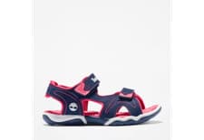 Image of NEW Timberland Girl's YOUTH ADVENTURE SEEKER 2-STRAP SANDALS Navy/Pink